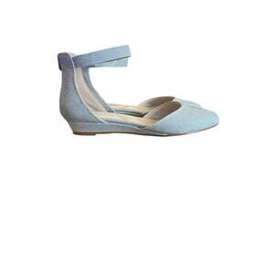 ⭐️ Women’s Cusolemore Silver Sparkle Wedge Special Occasion Shoes Size 9 Wedding